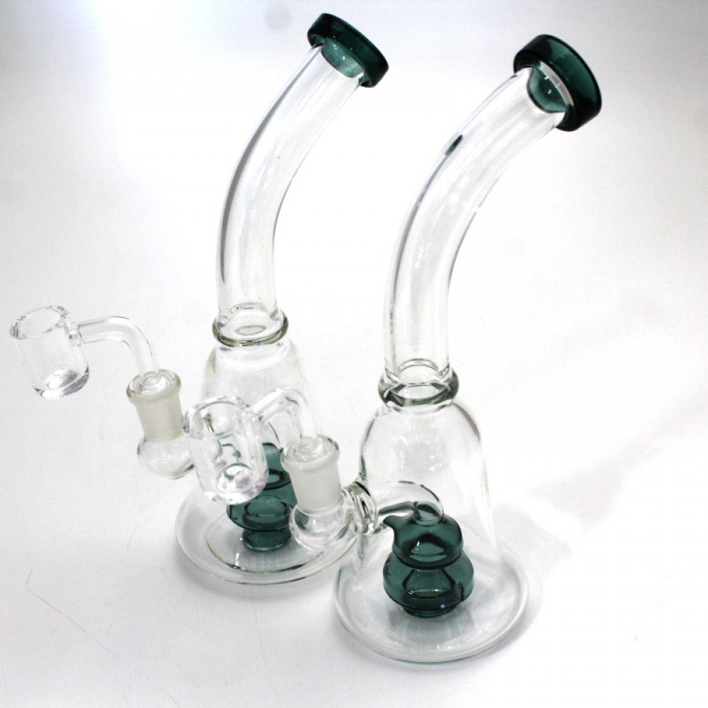 8.5'' Curve Design Dab Rig Water Pipe With 14 MM Male Banger