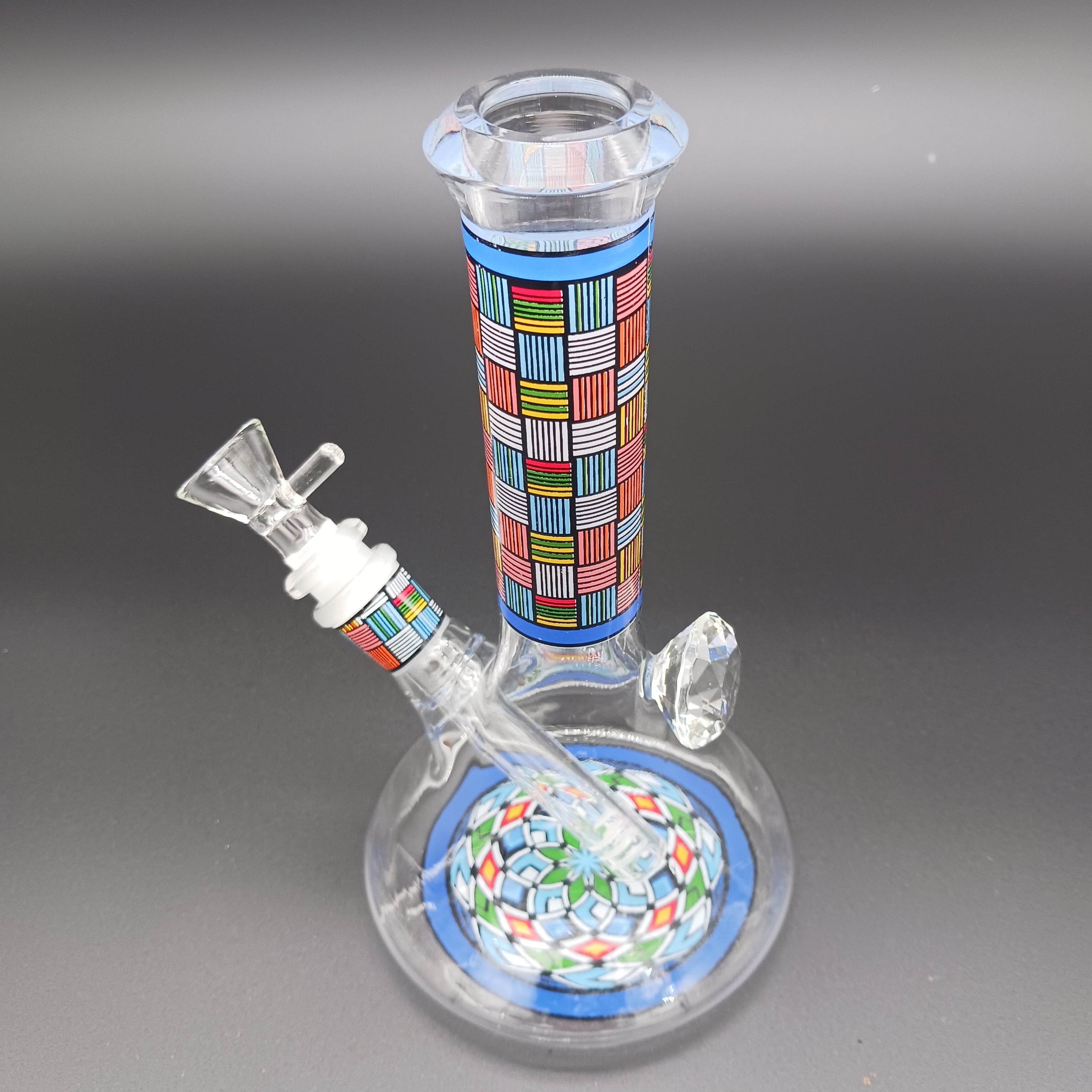 8" Big Base Color Beaker  Water Pipe g-g