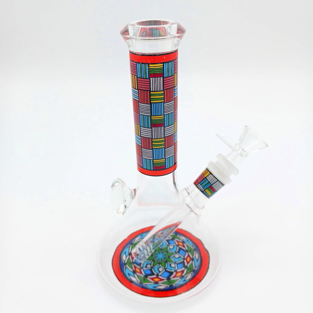 8" Big Base Color Beaker  Water Pipe g-g