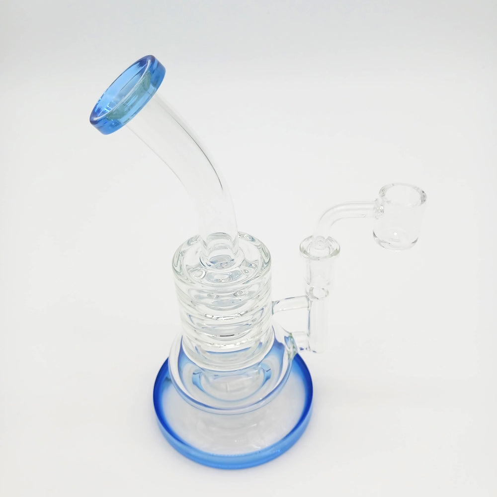 8" Flat Bottom Ring Design Water Pipe G-G