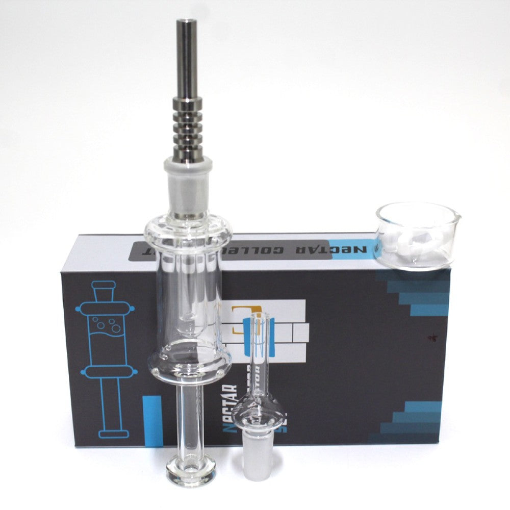 8" Injector Design Glass Straw Kit - 14mm