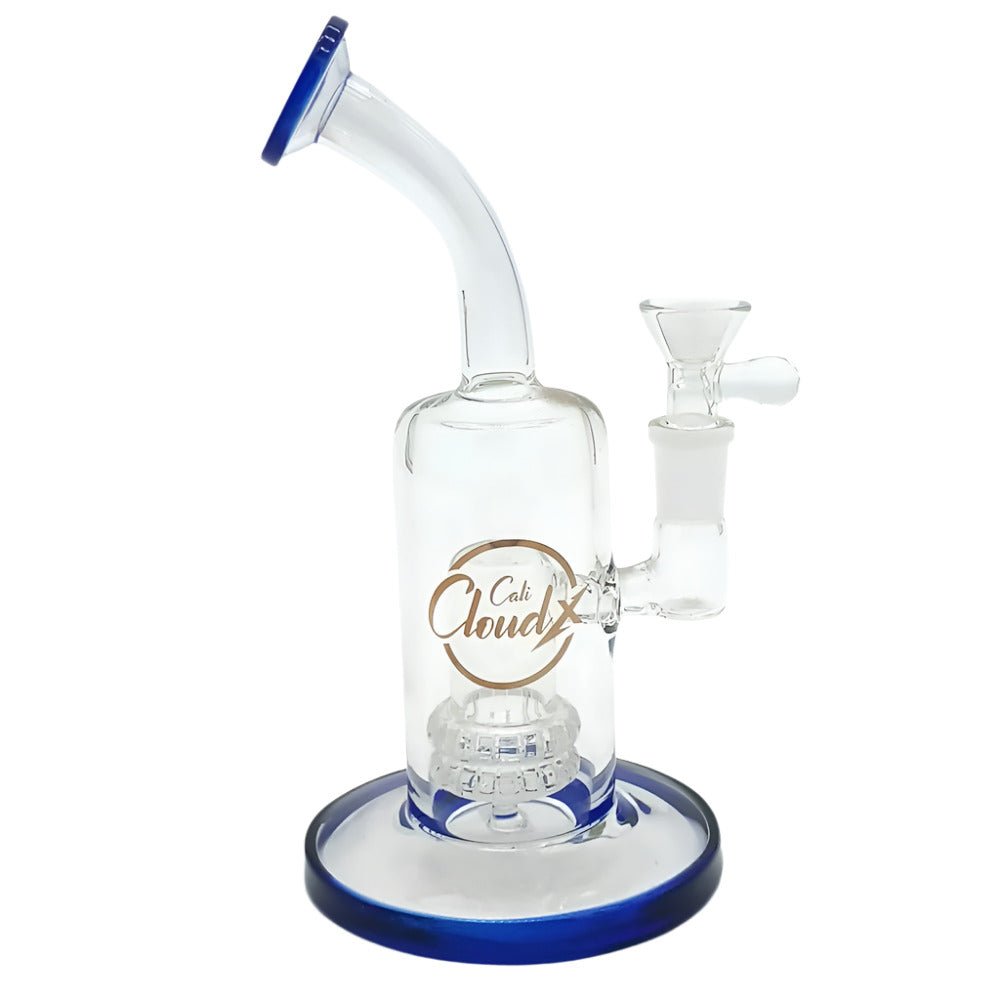 8-inch Cali Cloudx showerhead water pipe with glass-on-glass connection