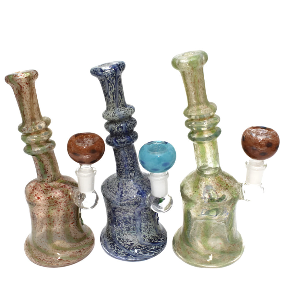 8-Inch Ribbed Design Dab Rig Water Pipe – New G-G Style