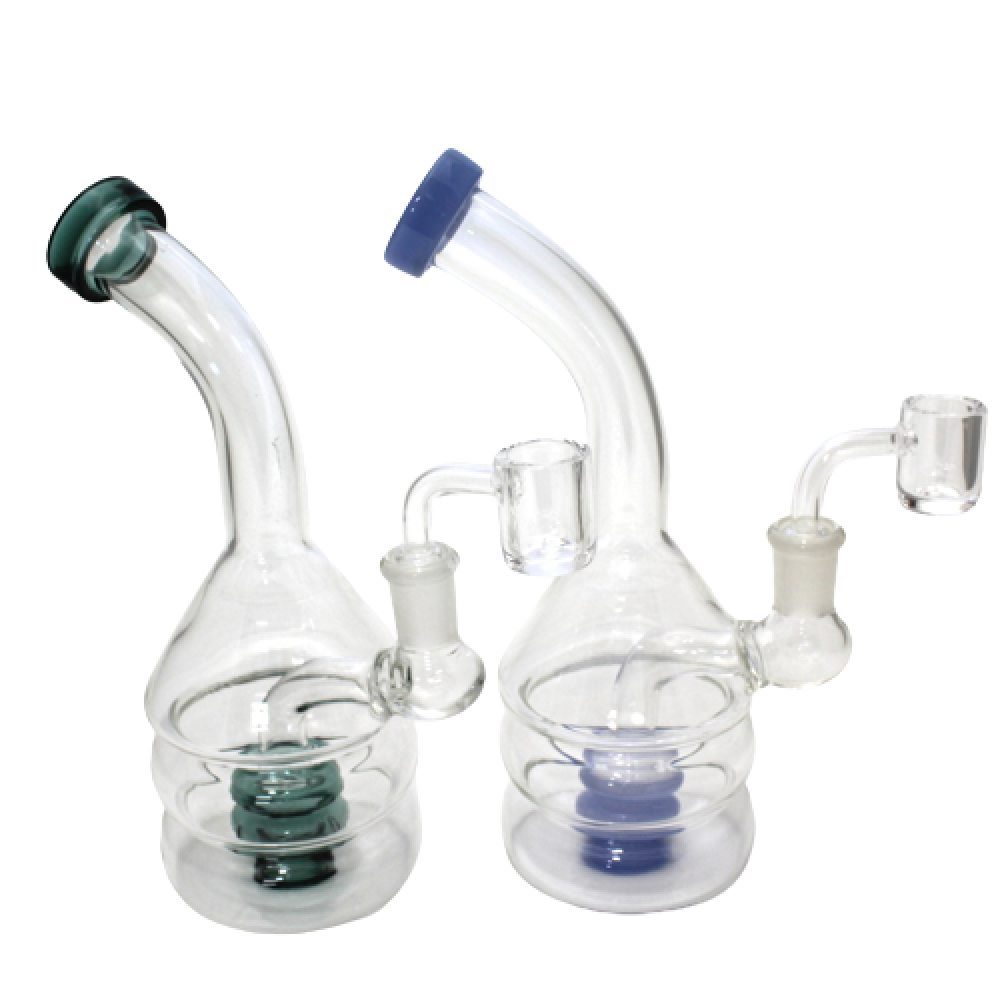 8'' Tube Color Dab Rig Water Pipe With 14 MM Male Banger  8'' Tube Color Dab Rig Water Pipe With 14 MM Male Banger