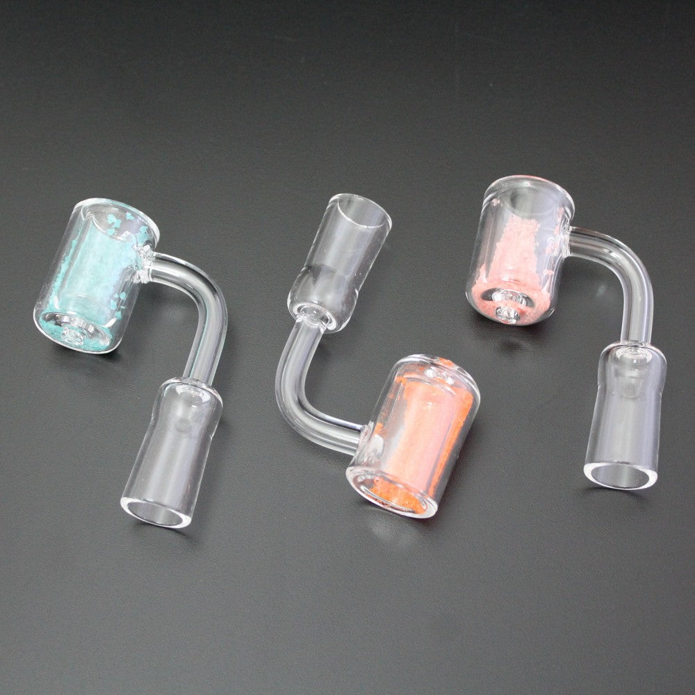 90 degree Colored Sand Quartz Banger 14 MM Female