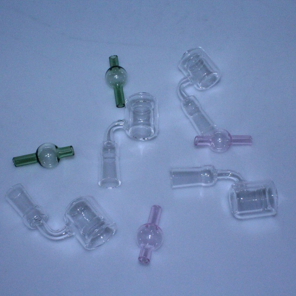 90 degree Quartz Thermo Banger 14mm Female with carb cap