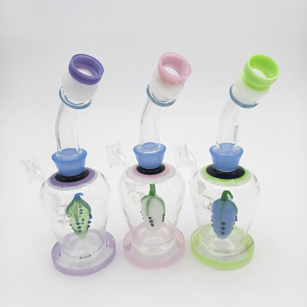 9" Fruit Design Dab Rig Water Pipe with 14mm Male Banger