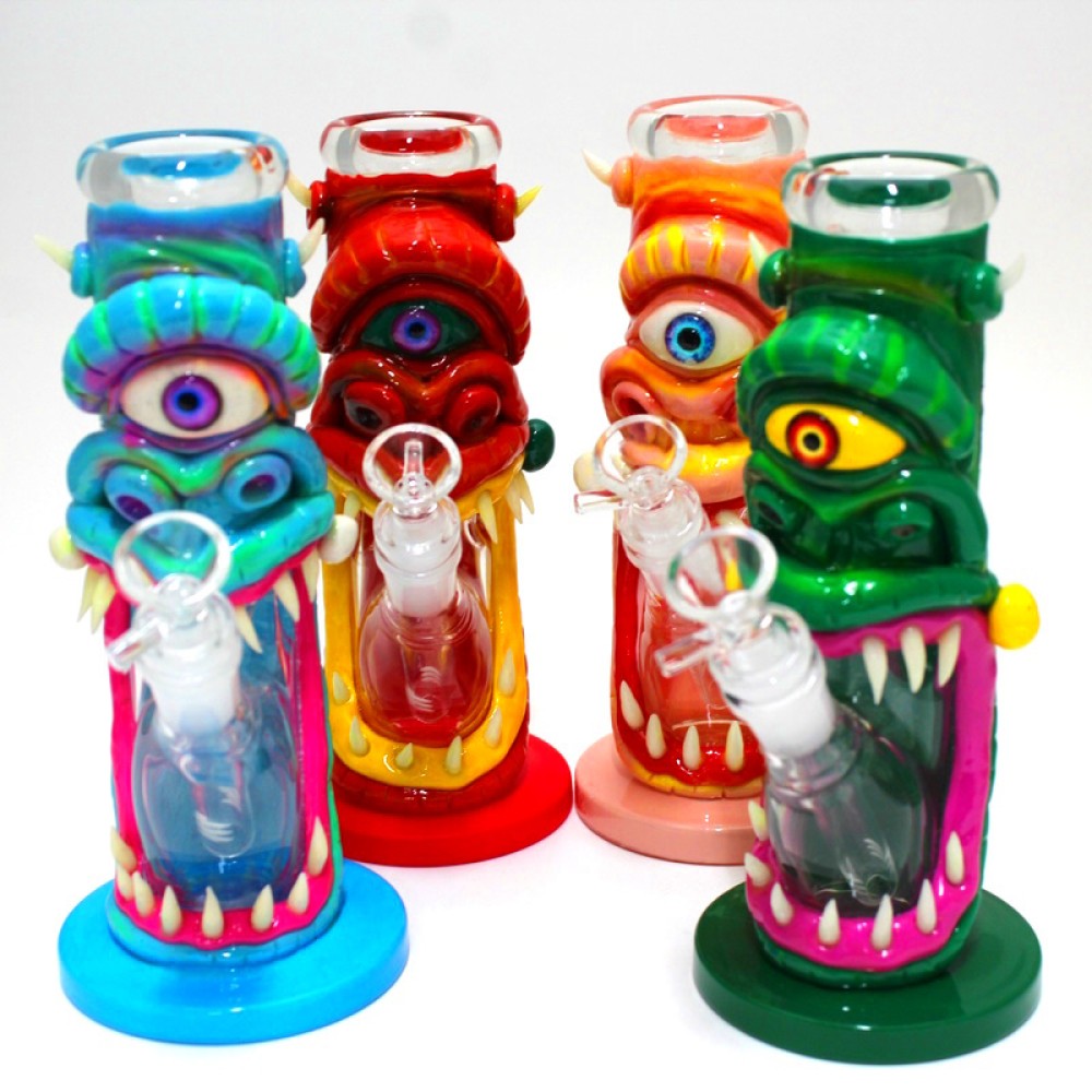 9'' Monster Design With Small Eye Straight Water Pipe G-G