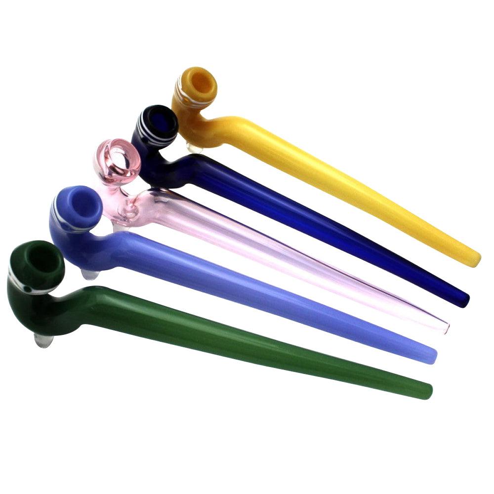 9'' Solid Color Heavy Duty Glass Sherlock Pipe