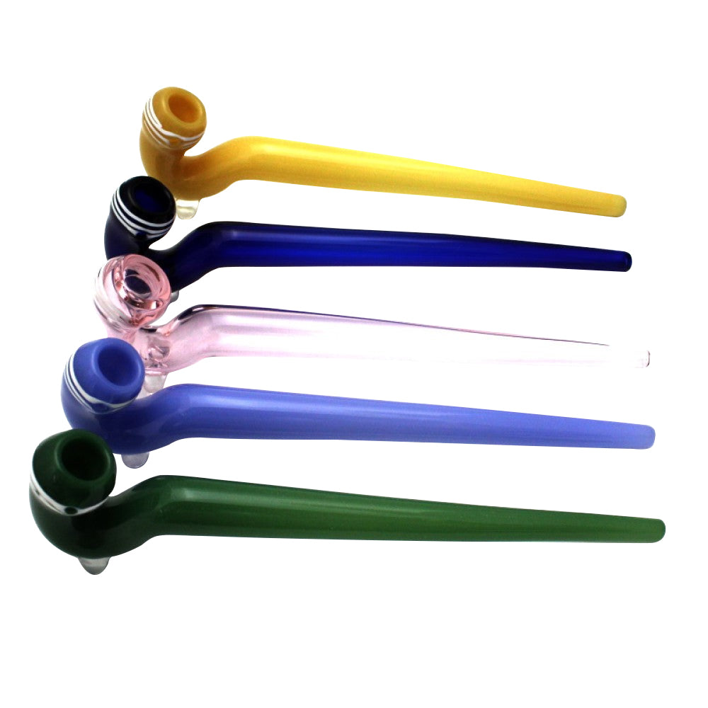 9'' Solid Color Heavy Duty Glass Sherlock Pipe