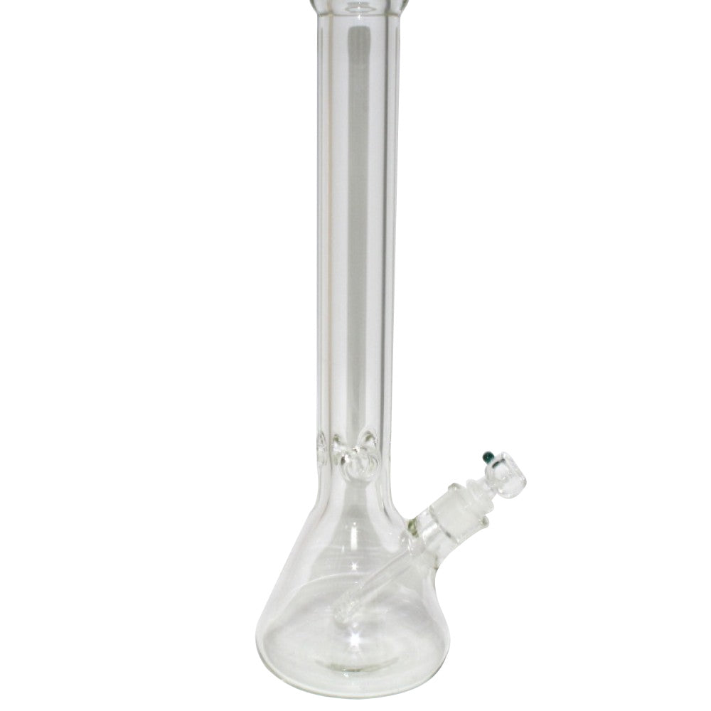 9MM clear beaker water pipe thick glass construction durable design wide base for stability smooth airflow and easy cleaning smoking water pipe.