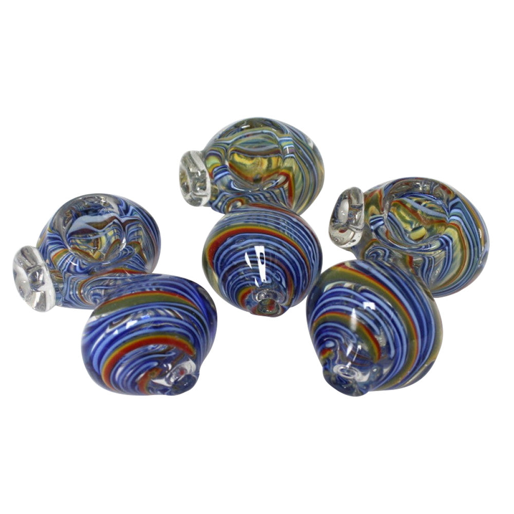 3'' Swirl Color Heavy Glass Hand Pipe