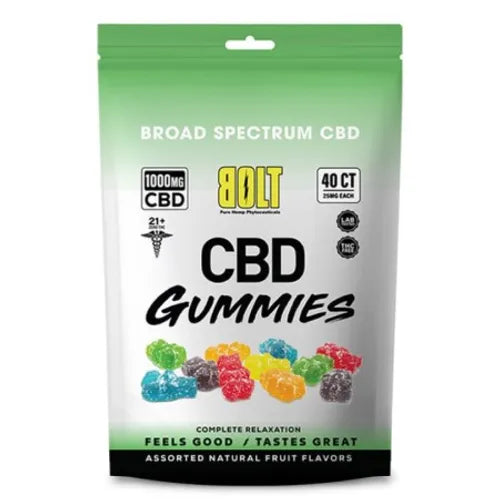 BOLT CBD Gummy Bag – 1000mg 40 Count