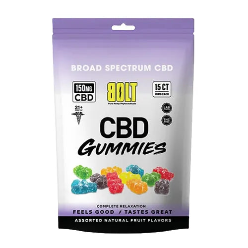 BOLT CBD Gummy Bag – 150mg 15 Count