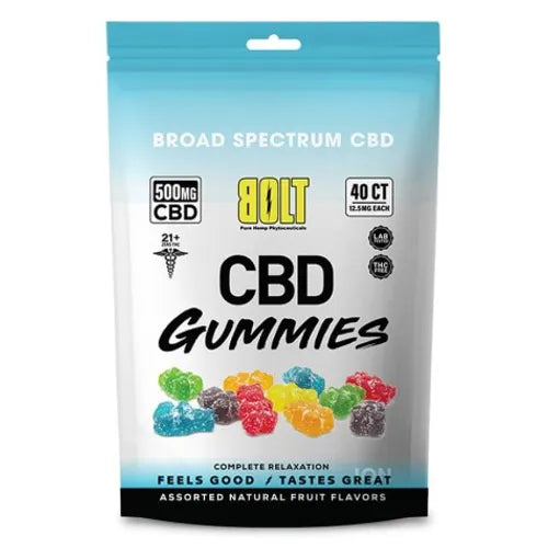 BOLT CBD Gummy Bag – 500mg 40 Count