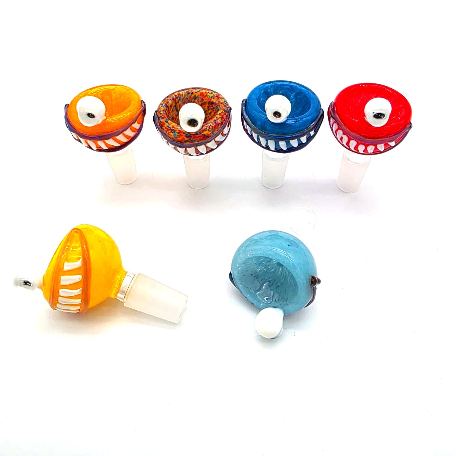 WPH-859 ZOMBIE FANCY GLASS BOWL 14 MM MALE G-G 6 PER PACK