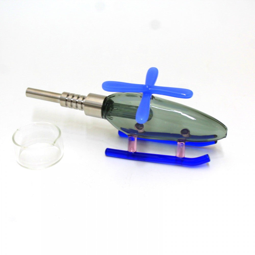 Bee Helicopter Design Straw Kit With Screw Titanium Nail