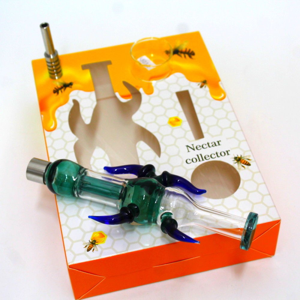 Bee Spike Design Straw Kit With Screw Titanium Nail