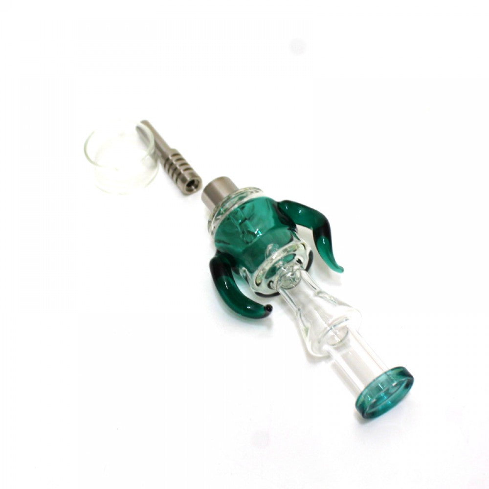 Bee Horn Design Straw Kit With Screw Titanium Nail