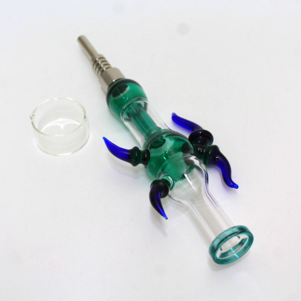 Bee Spike Design Straw Kit With Screw Titanium Nail