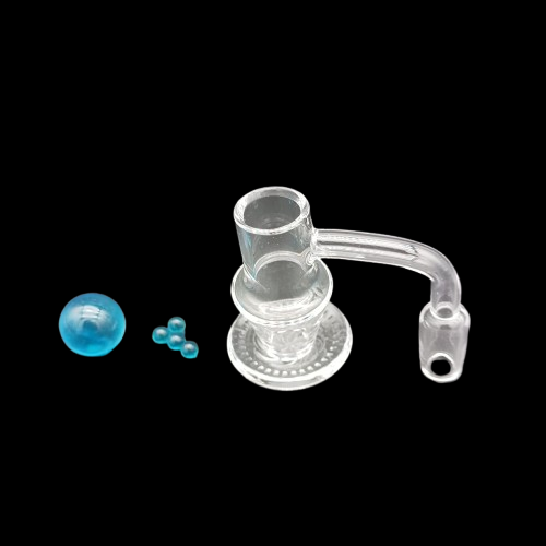 Big Base quartz banger with carb Set 14mm male Kit