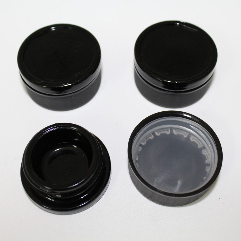 Black Color Glass Container Medium