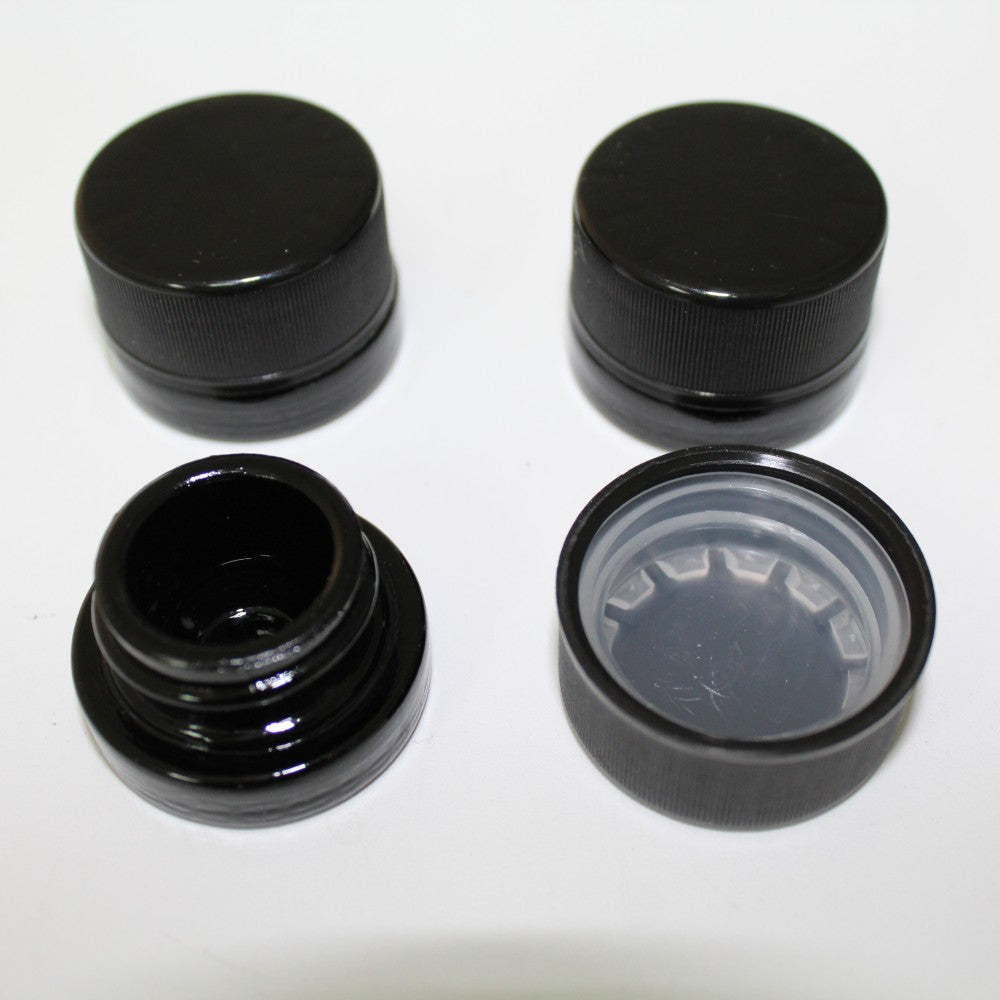 Black Color Glass Container Small