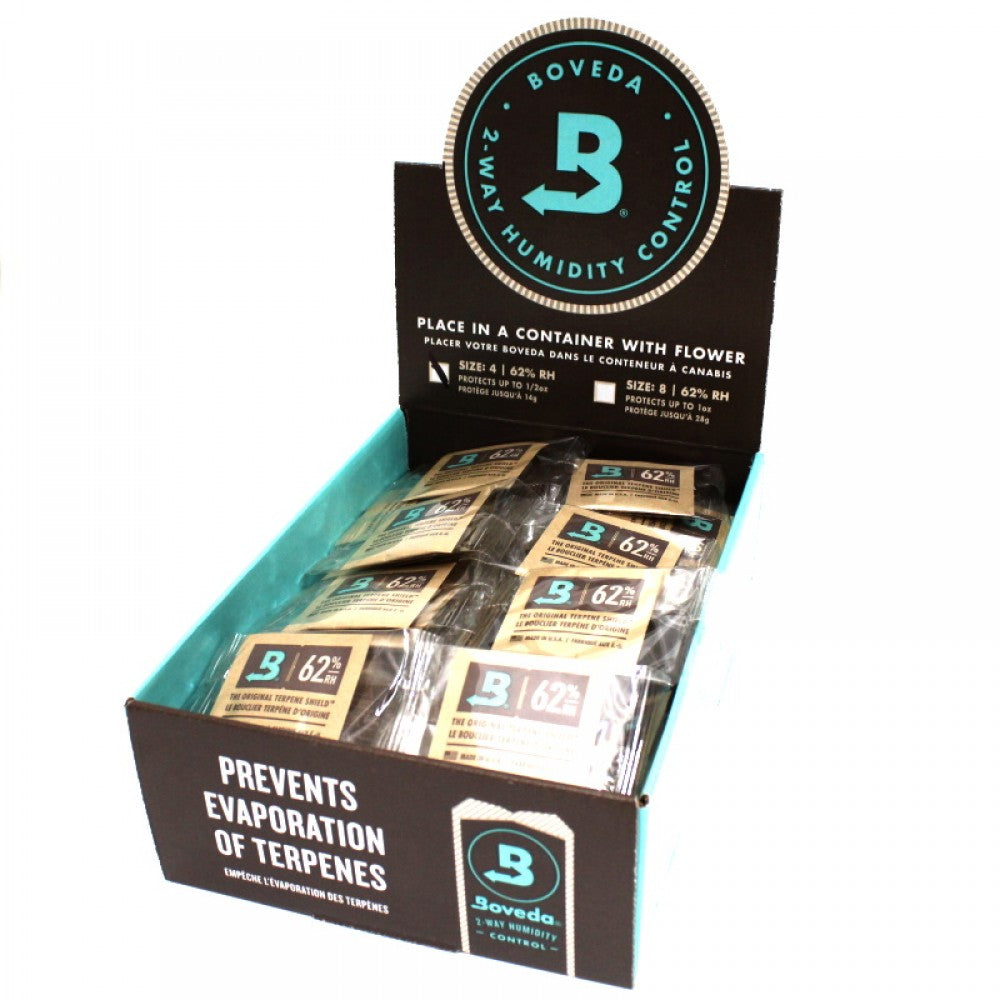 Boveda 2 - way Humidity Control Size : 4 / 62% RH 100 Pcs per Pack