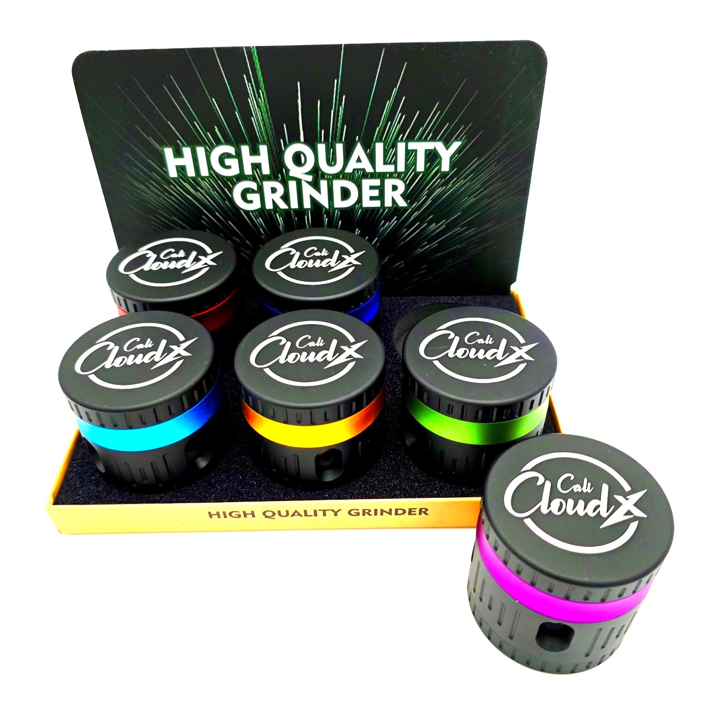Cali Cloudx  Black Color Grinder 63mm