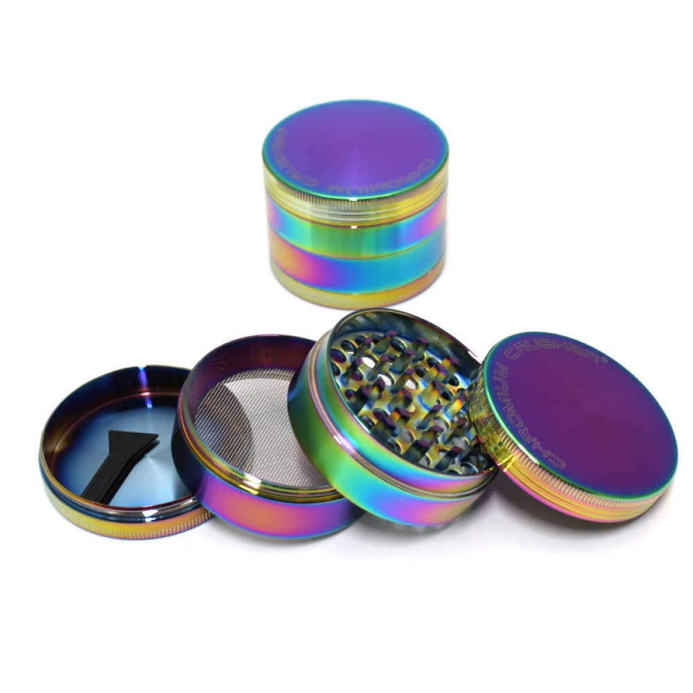 Chromium Crusher 4 Part Rainbow Color Grinder 56 MM
