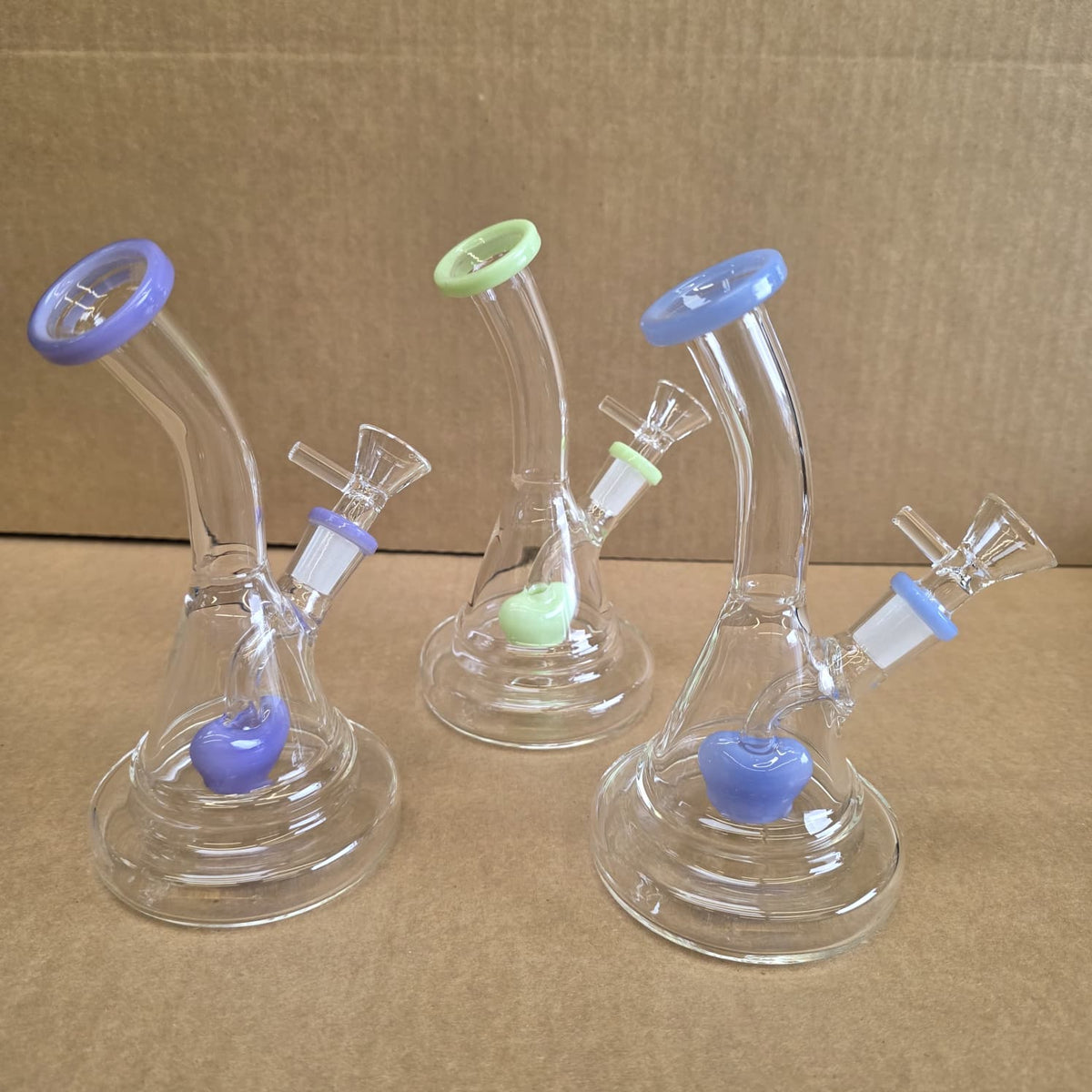 6'' Tube Color Curve Dab Rig Water Pipe G-G