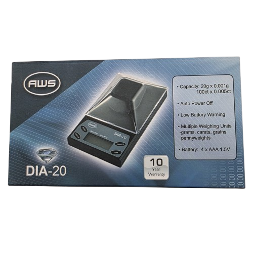 DIA- 20 AWS multi function diamond scale 20 X 0.001G