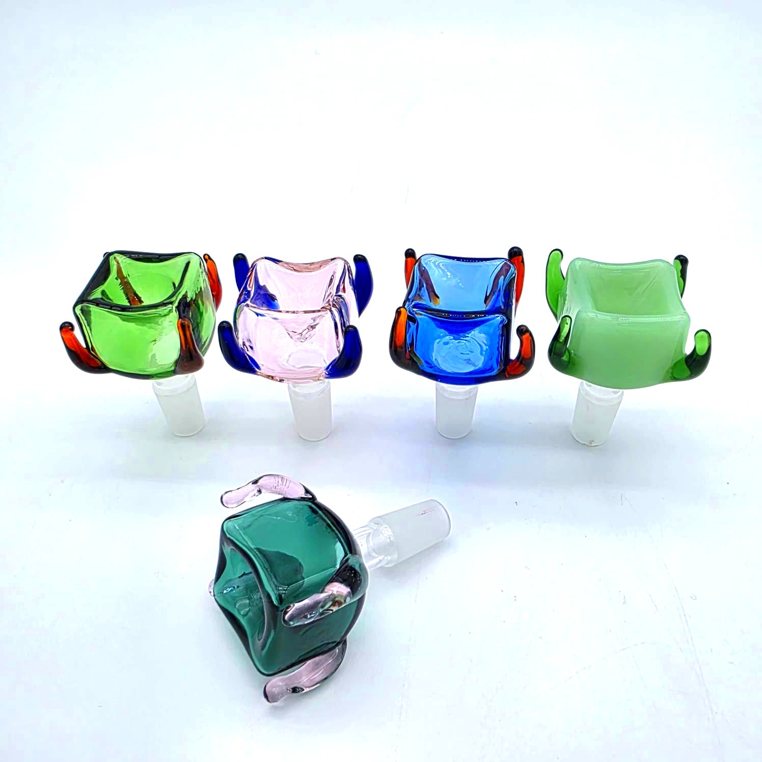 WPH-829 ZOMBIE GLASS BOWL 14 MM MALE G-G 6 PER PACK