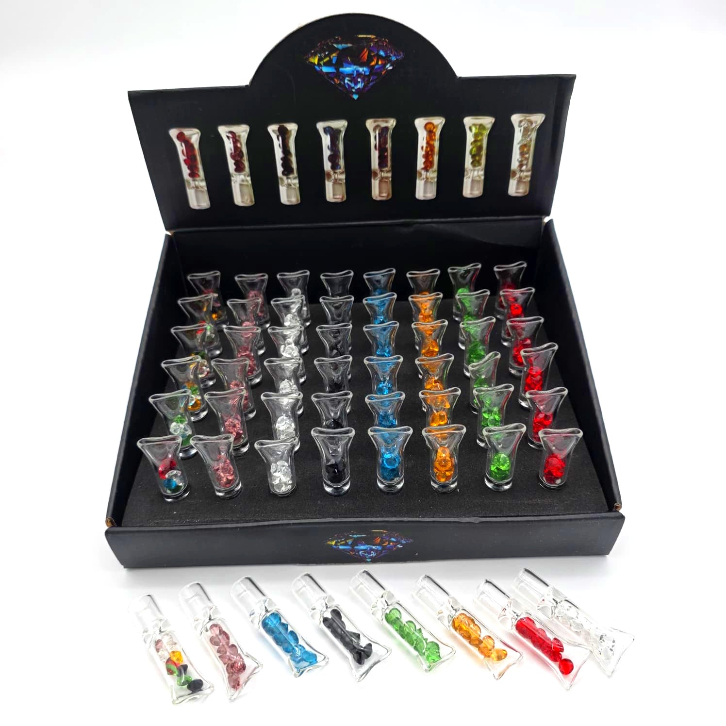 Glass Cigarette Holder 48 Pcs Per Display