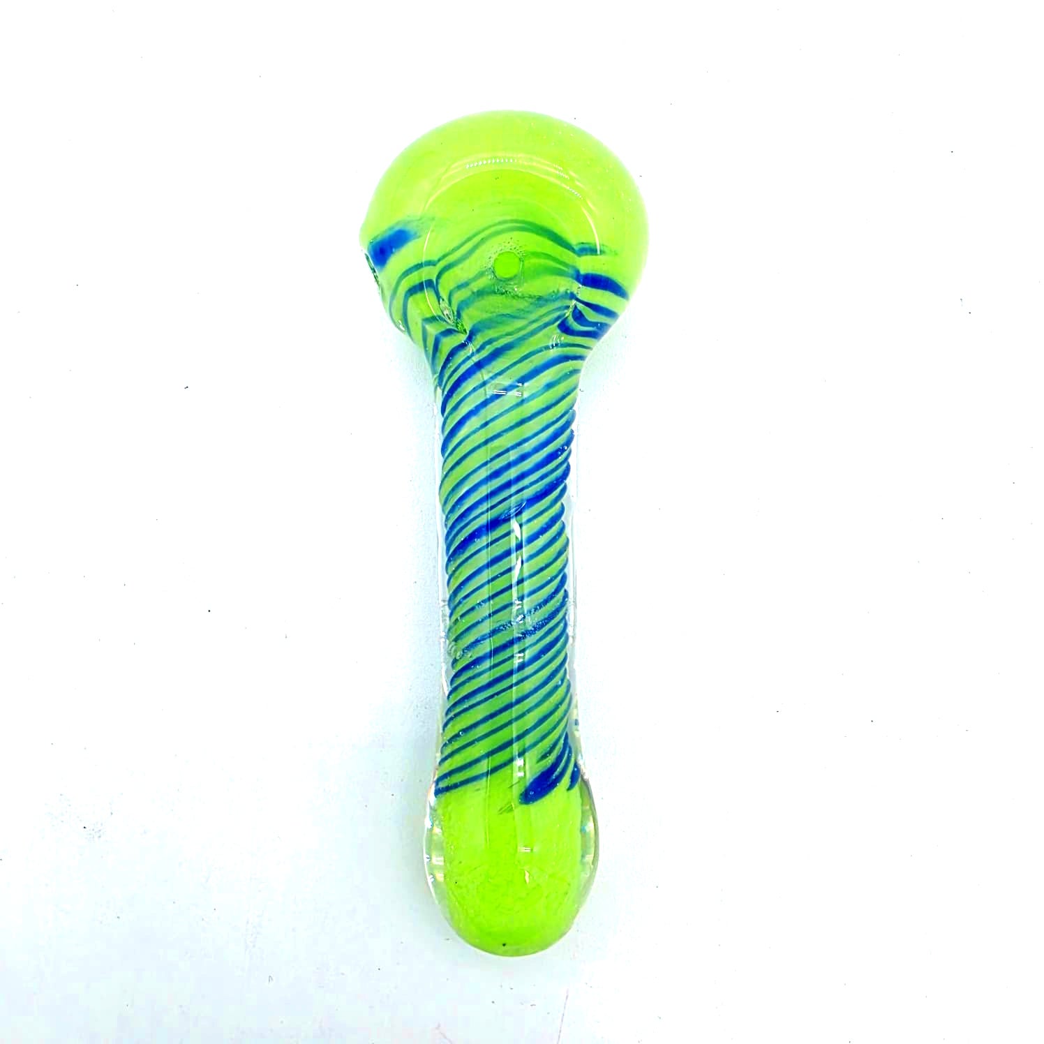 Solid Swirl Color Heavy Duty Glass Hand Pipe