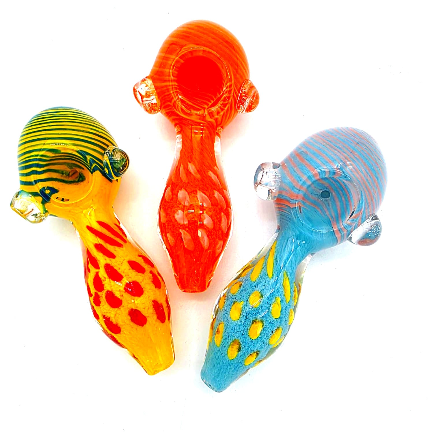 Dotted Color Heavy Duty Glass Pipe