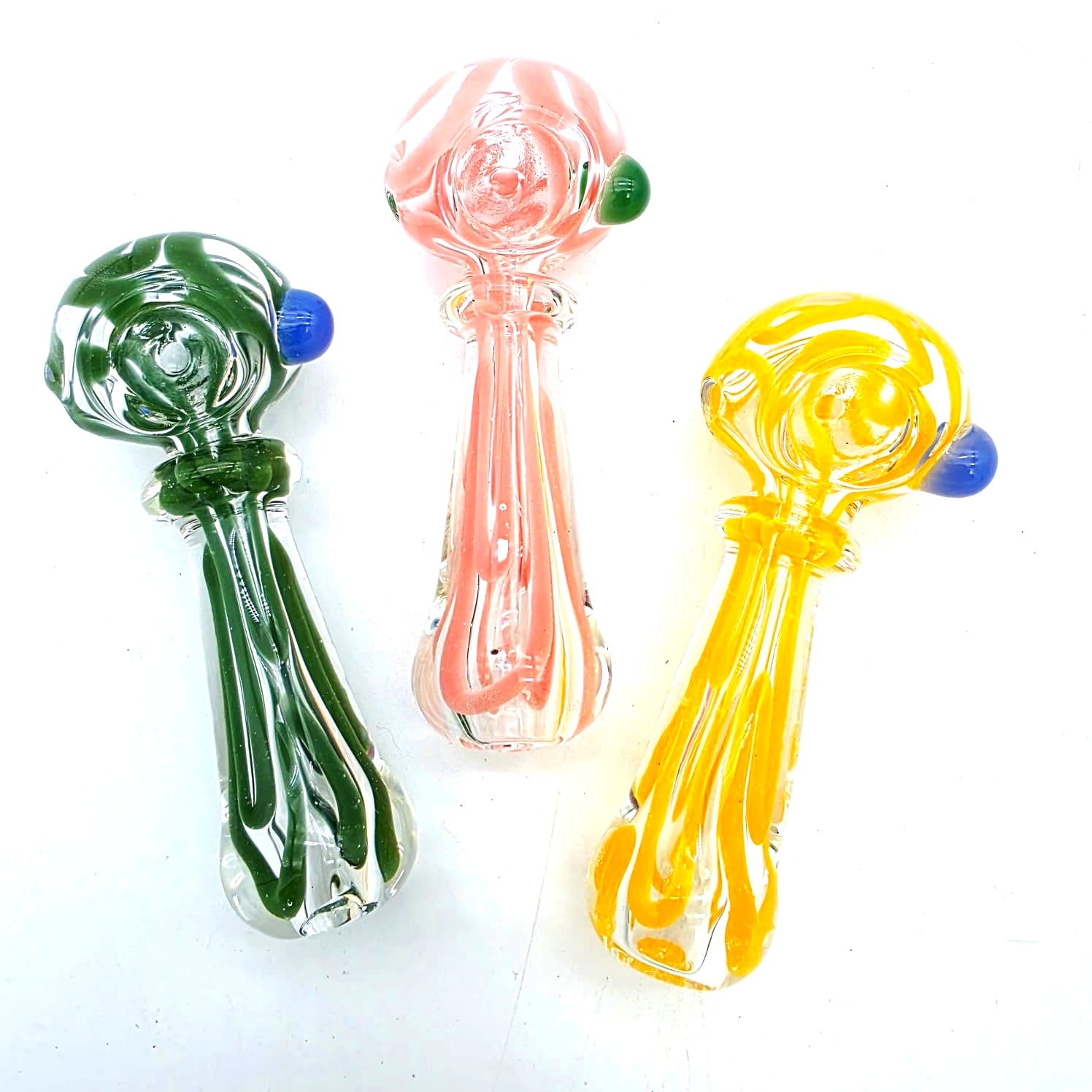 Mix Color Heavy Duty Glass Hand Pipe
