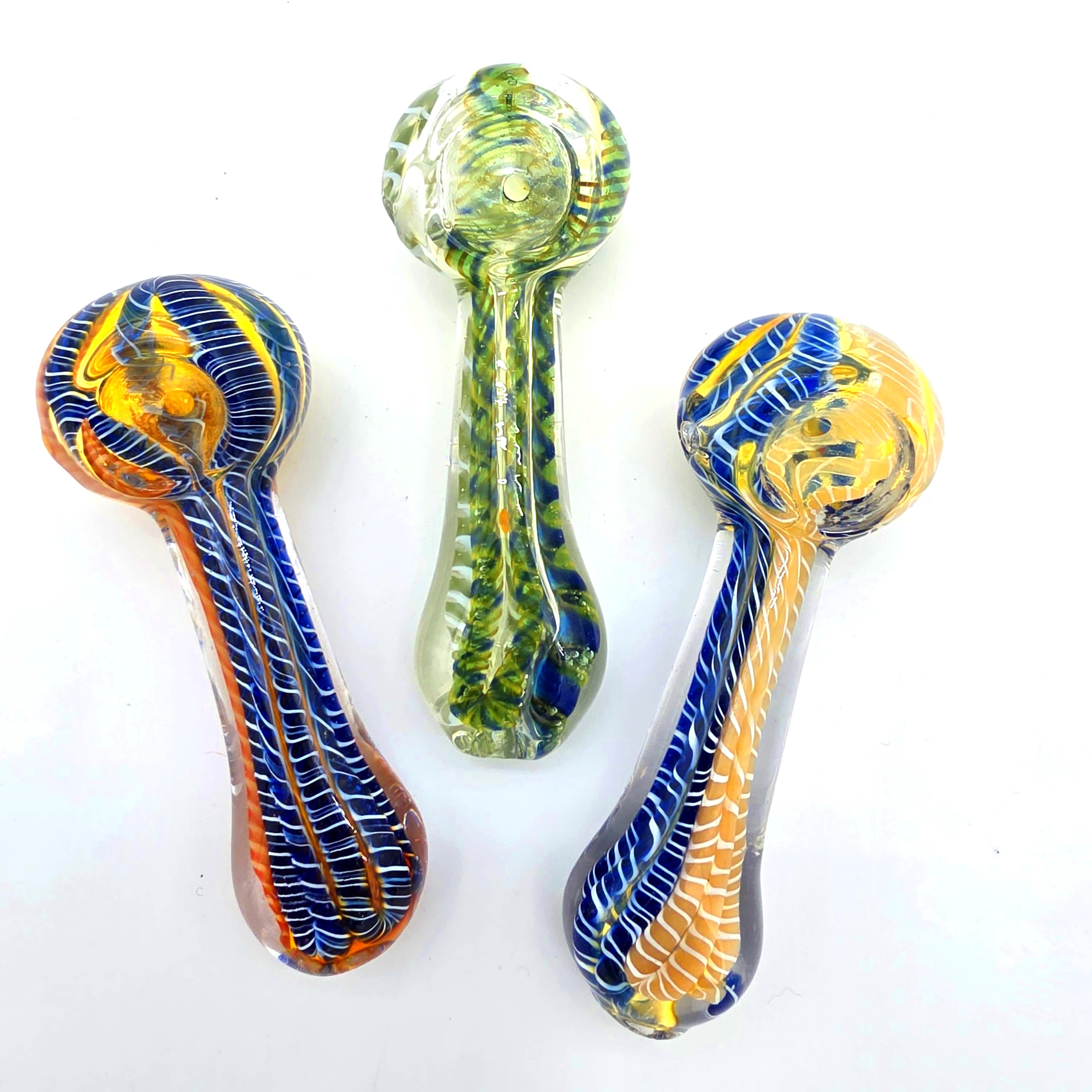 4'' Liner  Color Heavy Duty Glass Hand Pipe