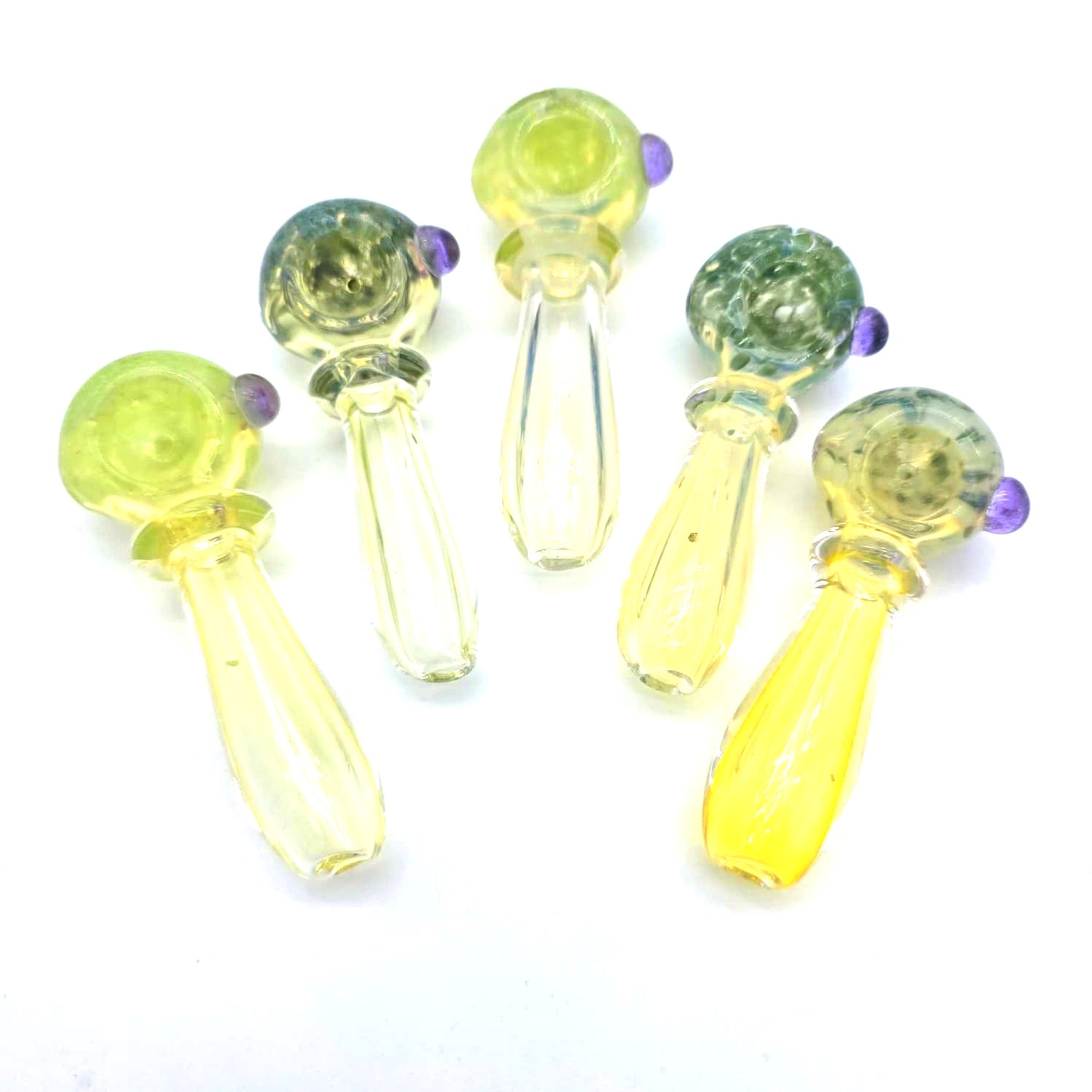 3.5" Color Head with Clear Hand Pipe