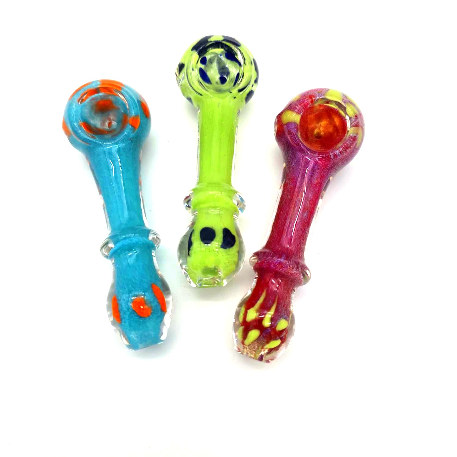 4.5" Multi Color Heavy Duty Glass Hand Pipes