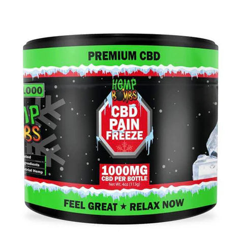 Hemp Bombs - Pain Freeze CBD Cream Relief Rub