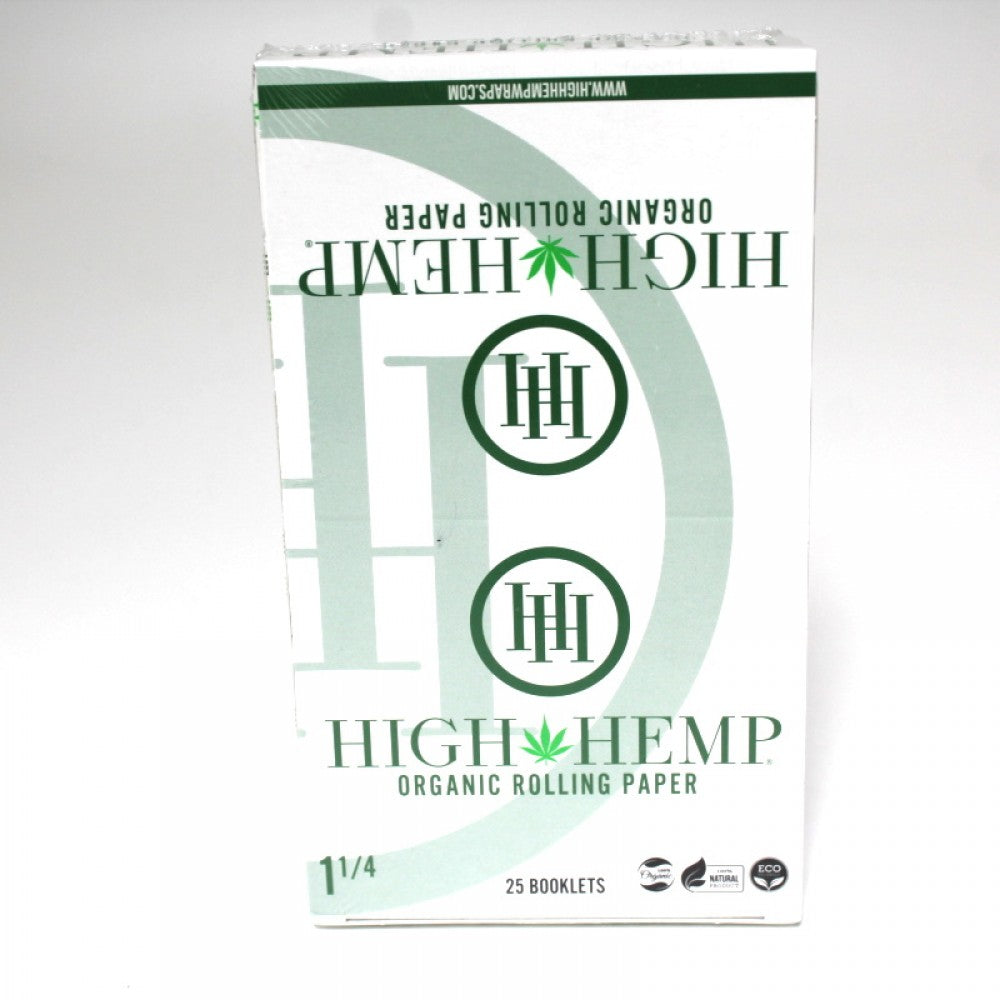 High Hemp Organic Rolling Paper 1 1/4 Size-25 Booklets