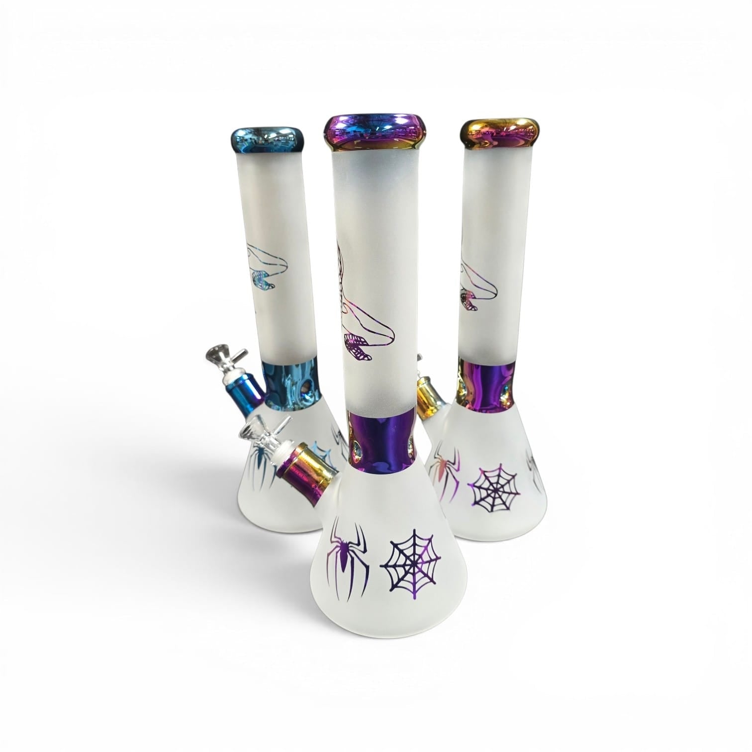 14" Frosted 7MM Beaker Water Pipe