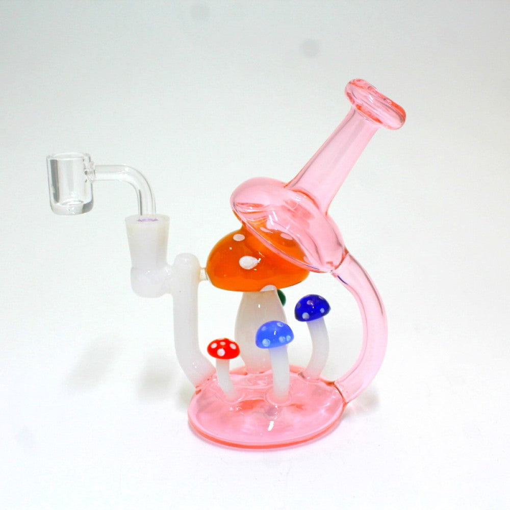 6" Mushroom Design Dab Rig Water Pipe