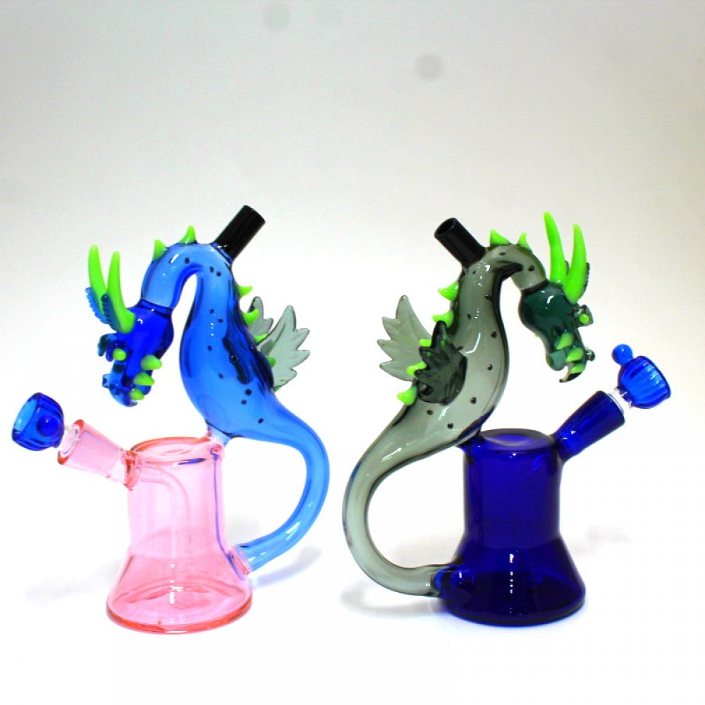 8" Dragon Design Water Pipe with 14mm Male Banger