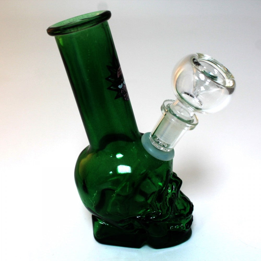 5.5'' Skull Design Glass Water Pipe With Bowl