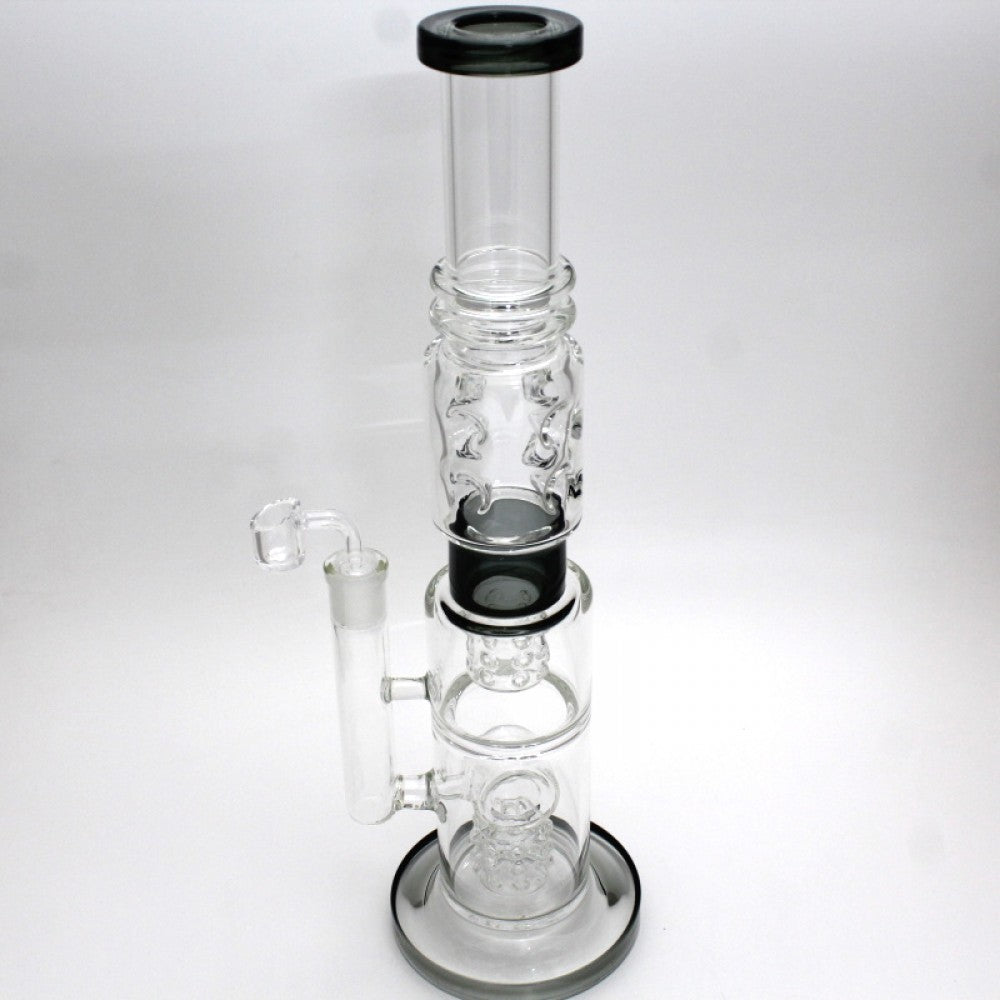 18'' Tall New Design Percolator Water Pipe With 18 MM Male Banger