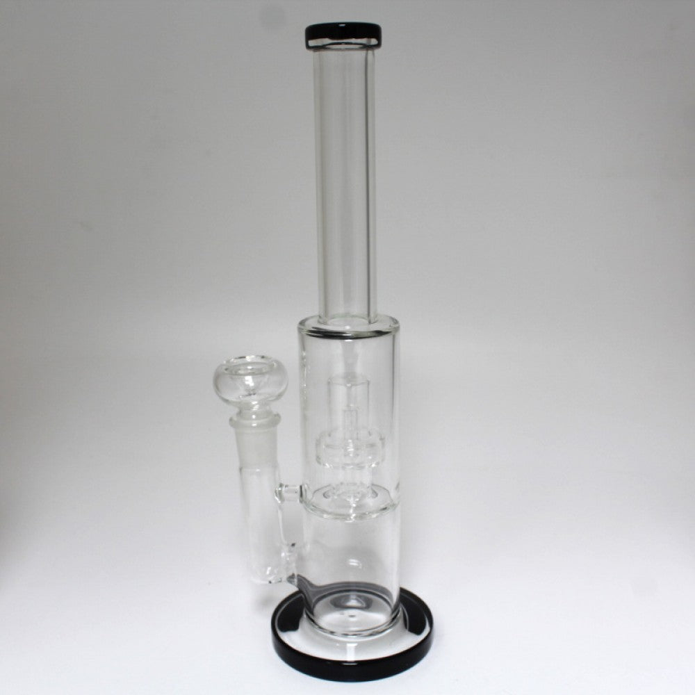 12'' Flat Bottom Straight With Percolator Water Pipe G-G