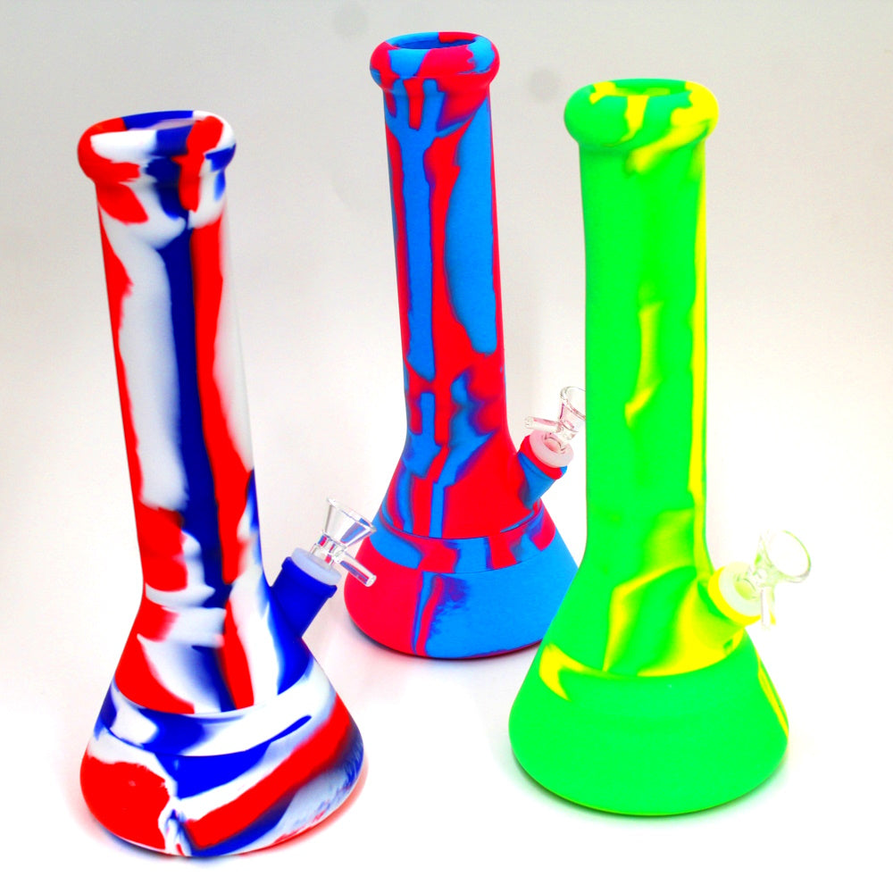 12'' Silicone Color Art Beaker Water Pipe G-G