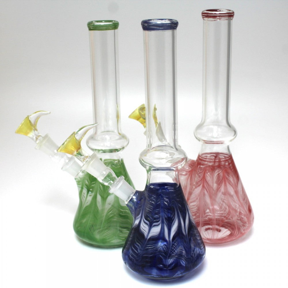 11'' Beaker Art Color Water Pipe G-G